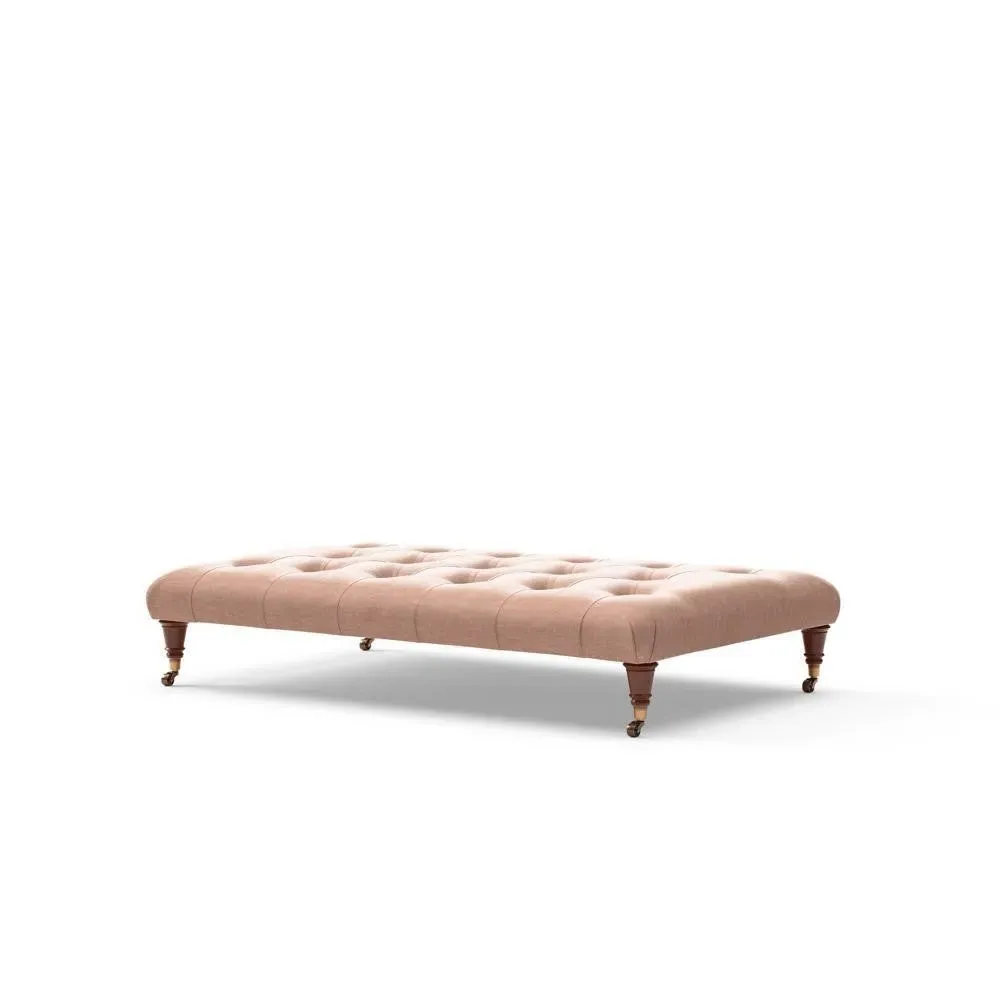 Foot Stool - Dusky Rose, Eco Chenille