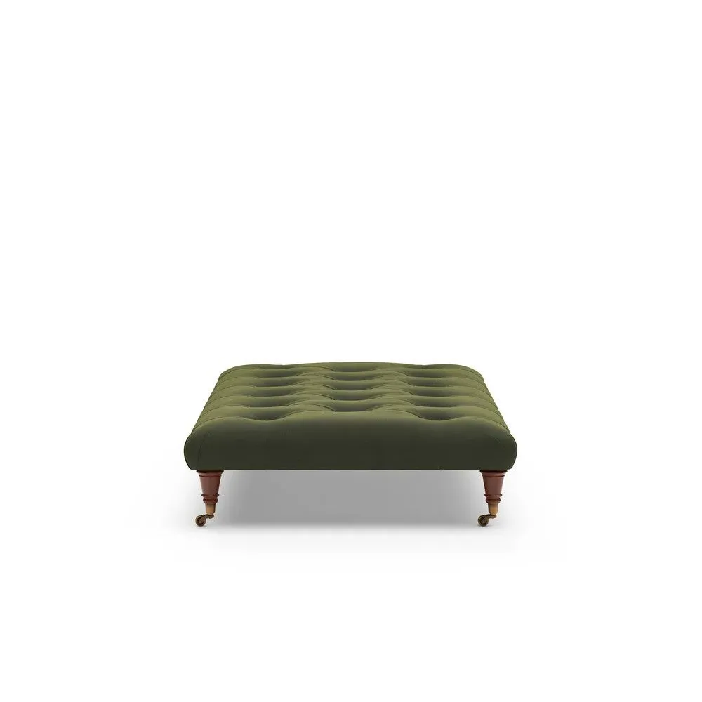 Foot Stool - Forest Green, Matt Velvet