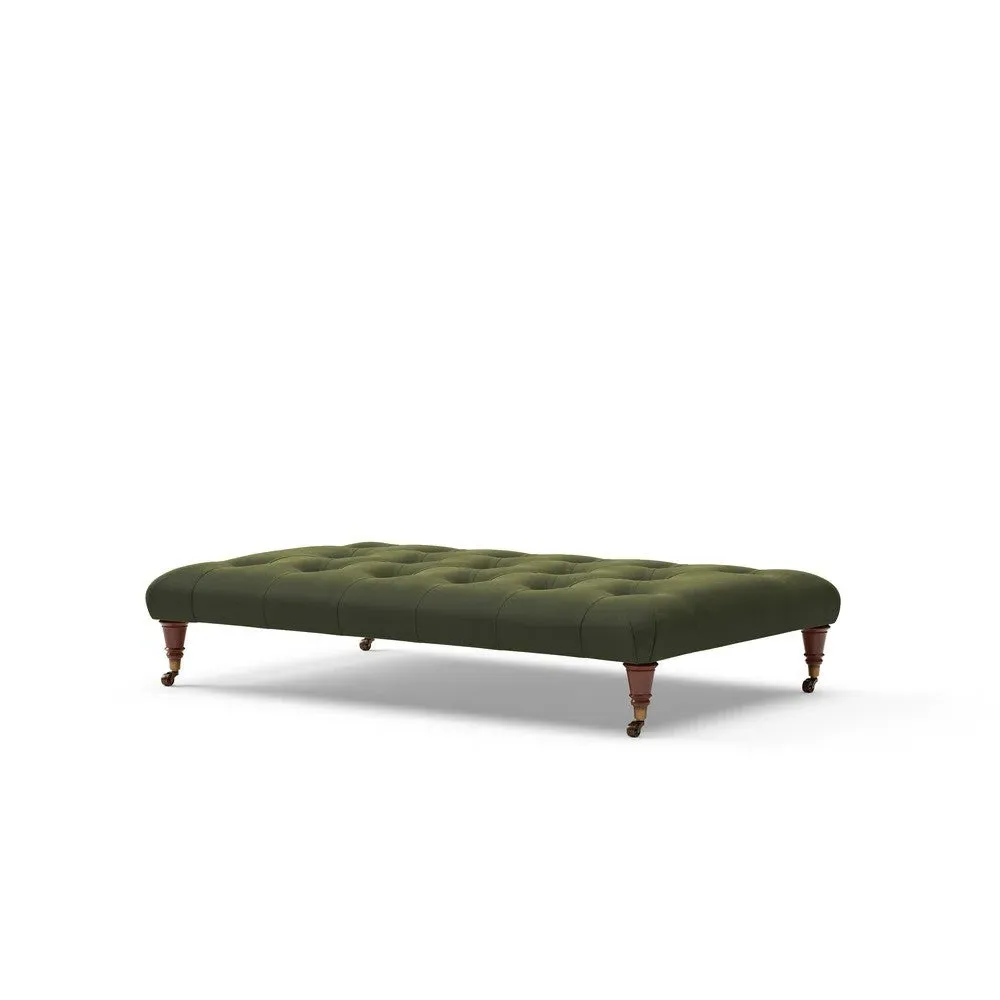Foot Stool - Forest Green, Matt Velvet