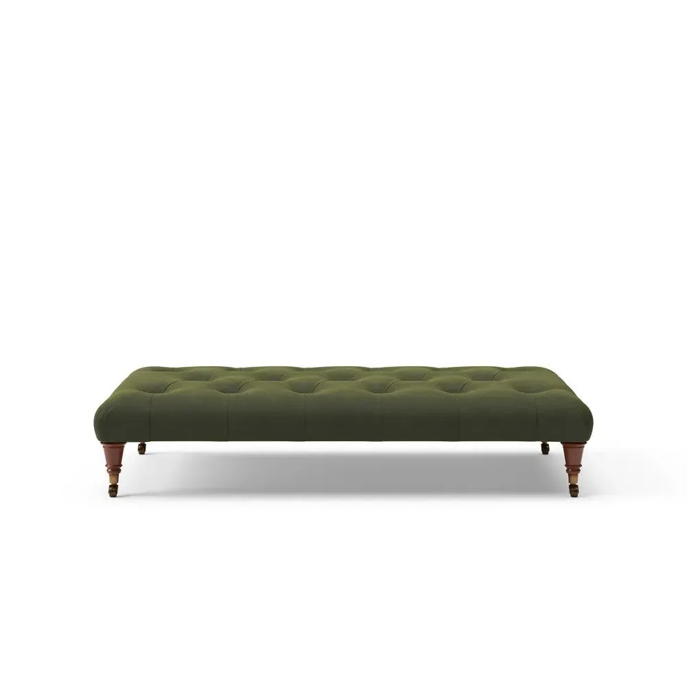 Foot Stool - Forest Green, Matt Velvet