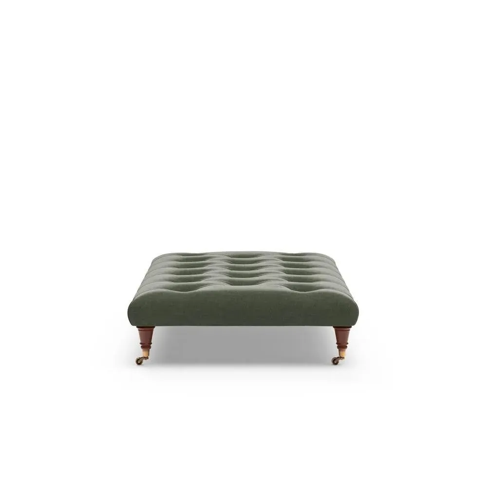 Foot Stool - Moss, Eco Chenille