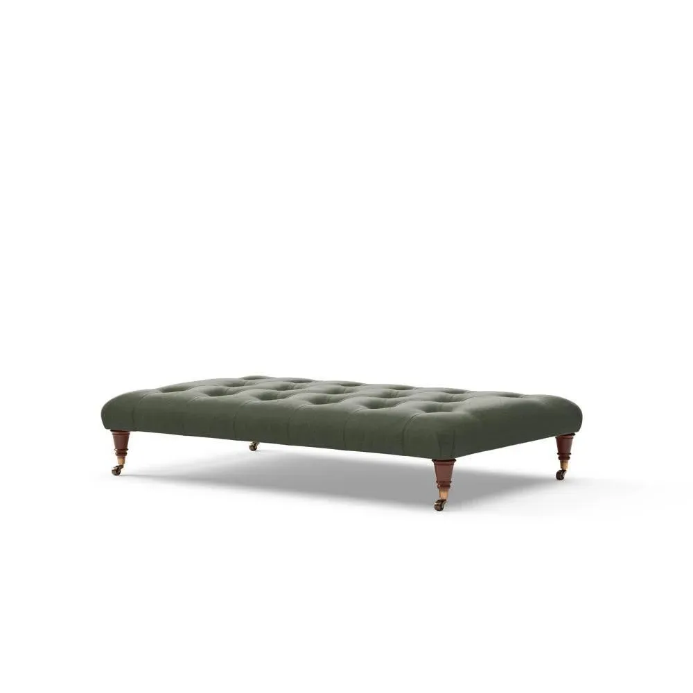 Foot Stool - Moss, Eco Chenille