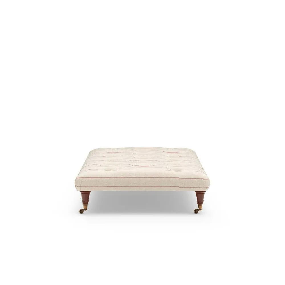 Foot Stool - Pink, Compton Stripe