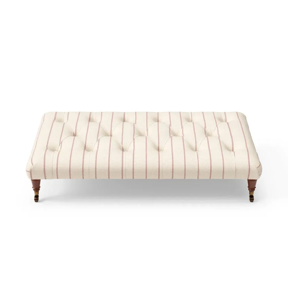 Foot Stool - Pink, Compton Stripe