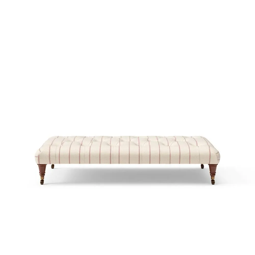 Foot Stool - Pink, Compton Stripe