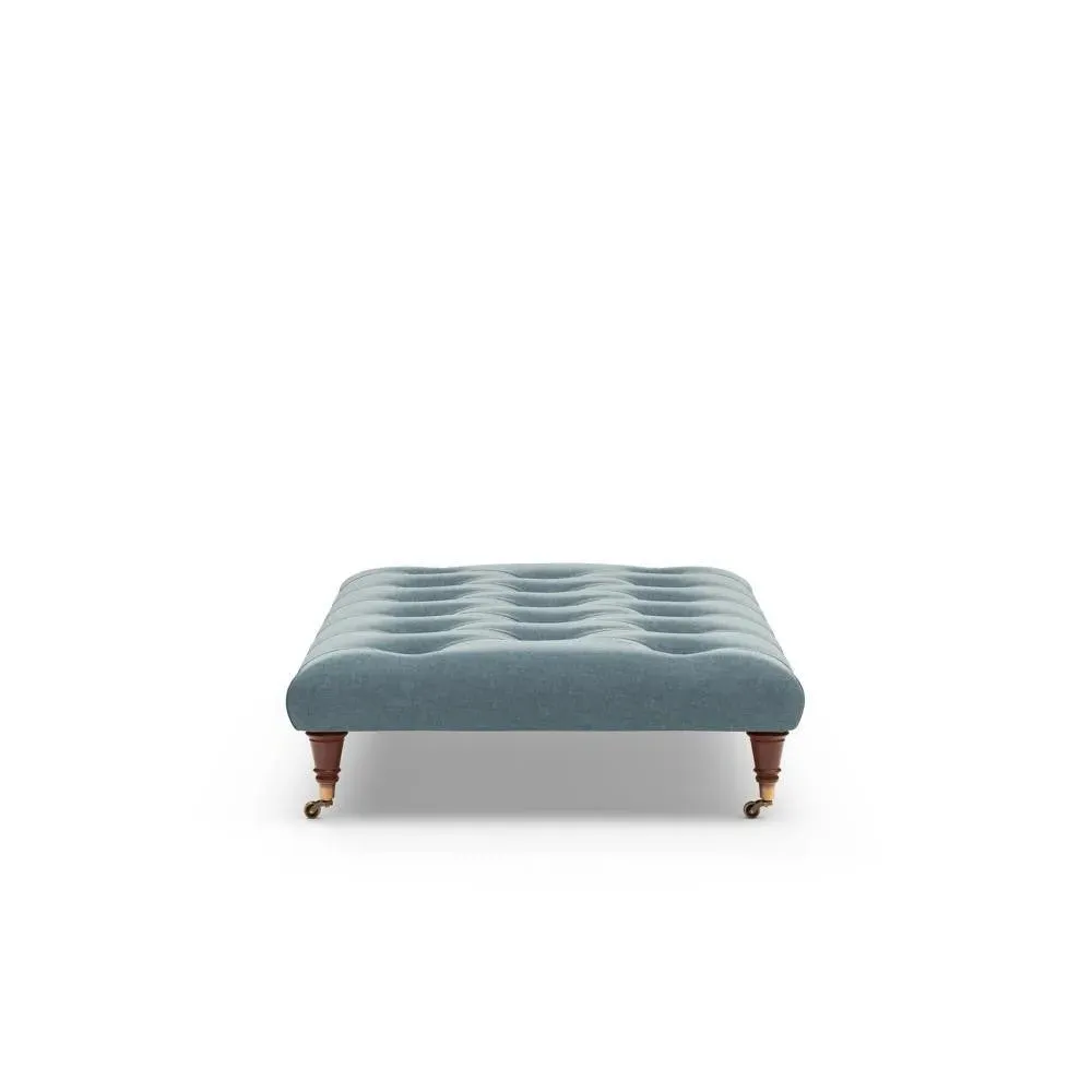Foot Stool - Teal, Eco Chenille
