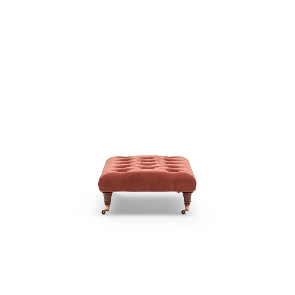 Foot Stool - Brick, Matt Velvet
