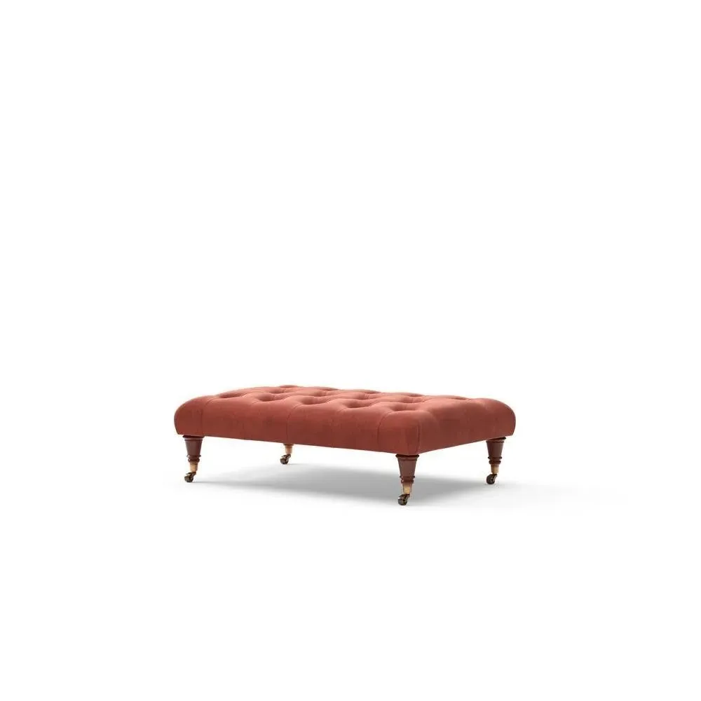 Foot Stool - Brick, Matt Velvet