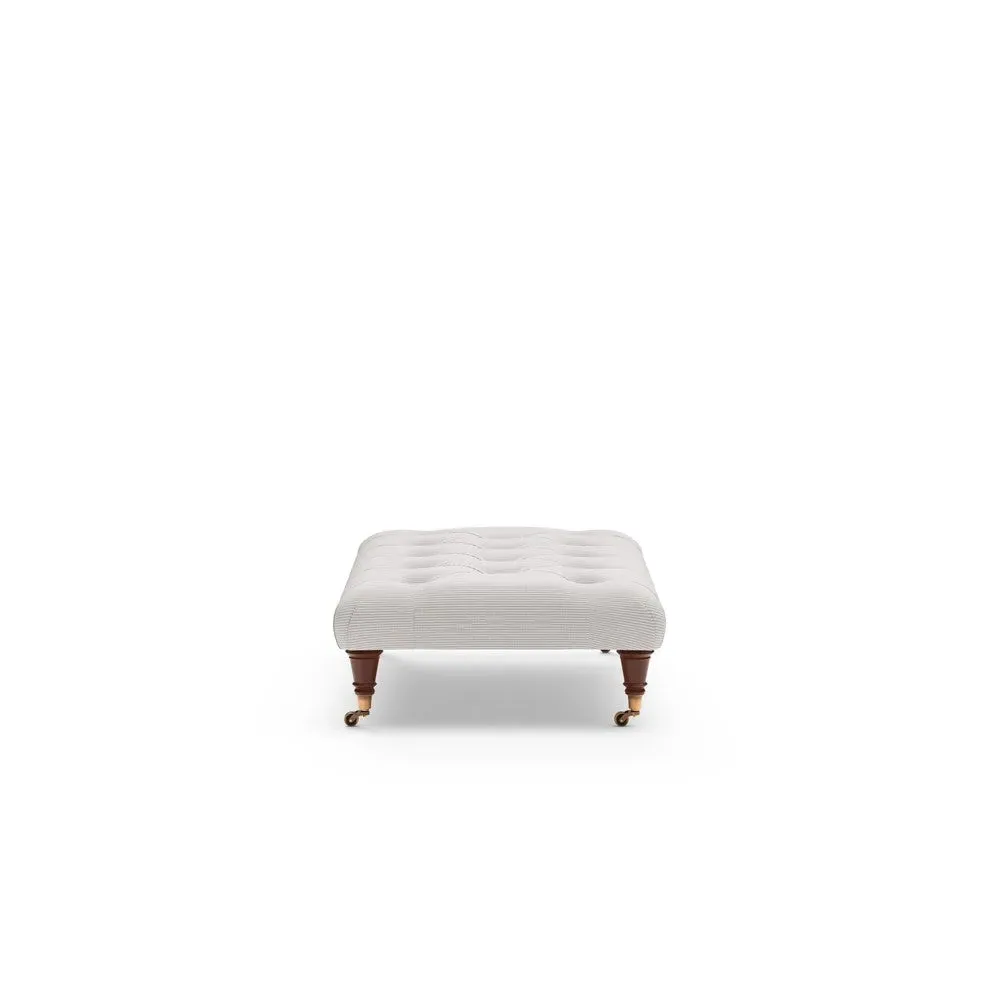 The Cotswold Company Broadway Stripe Foot Stool - Grey, image 8