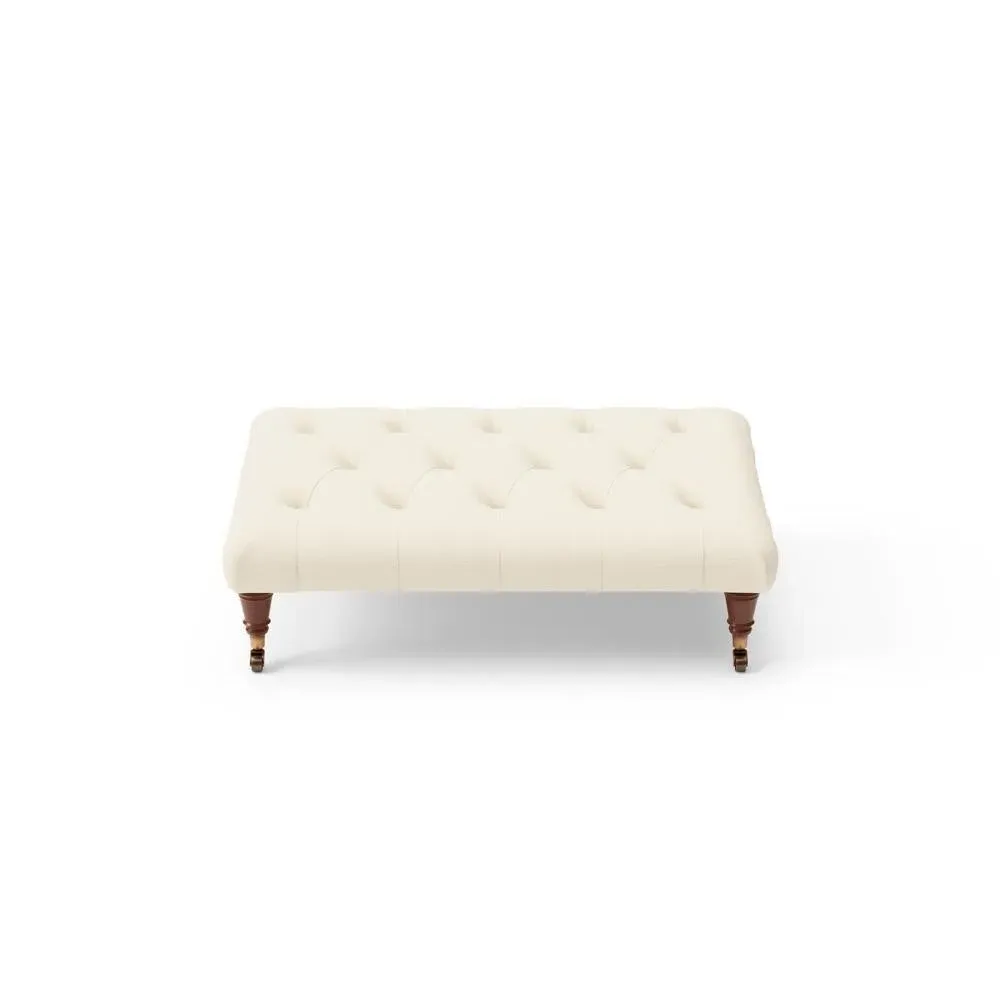 Foot Stool - Cream, House Weave