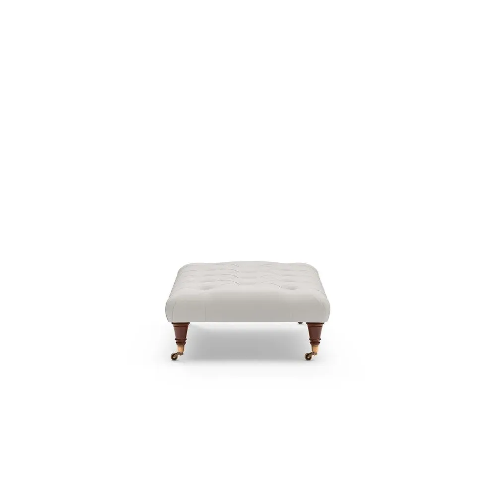 Foot Stool - Dove Grey, House Linen Mix