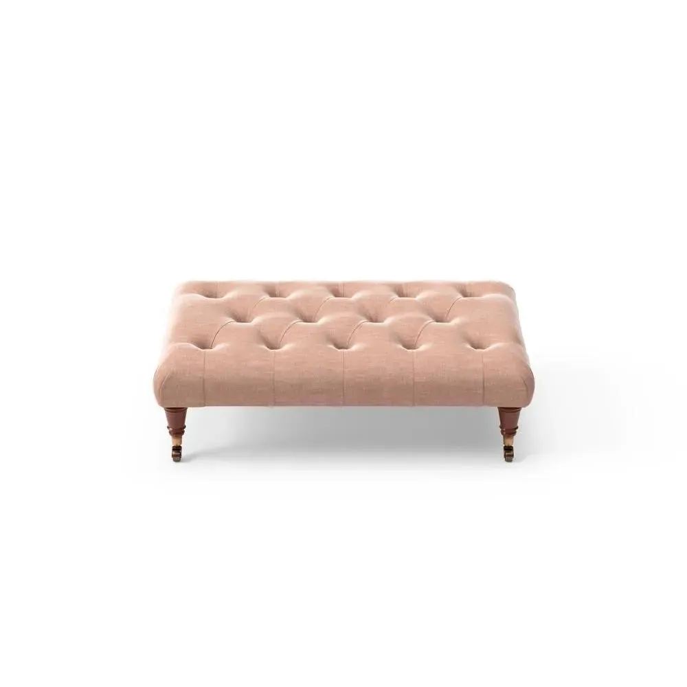 Foot Stool - Dusky Rose, Eco Chenille