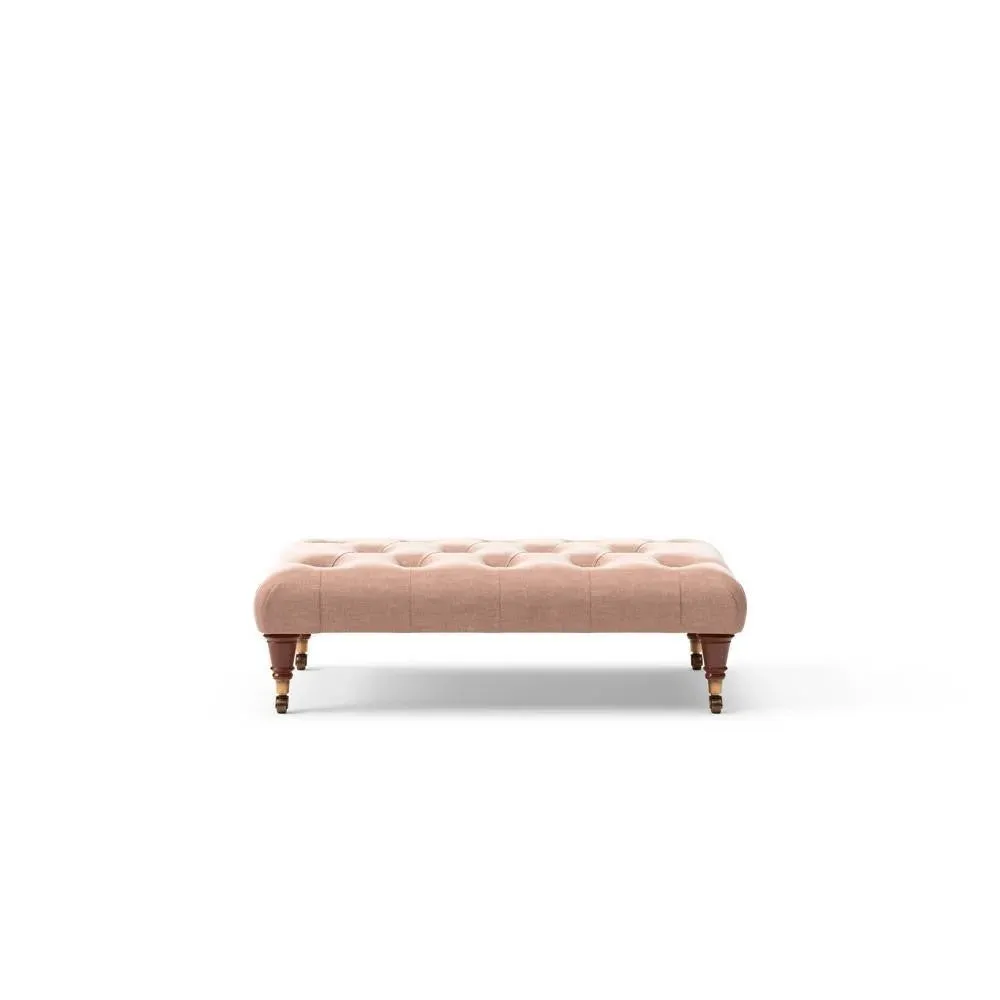 Foot Stool - Dusky Rose, Eco Chenille