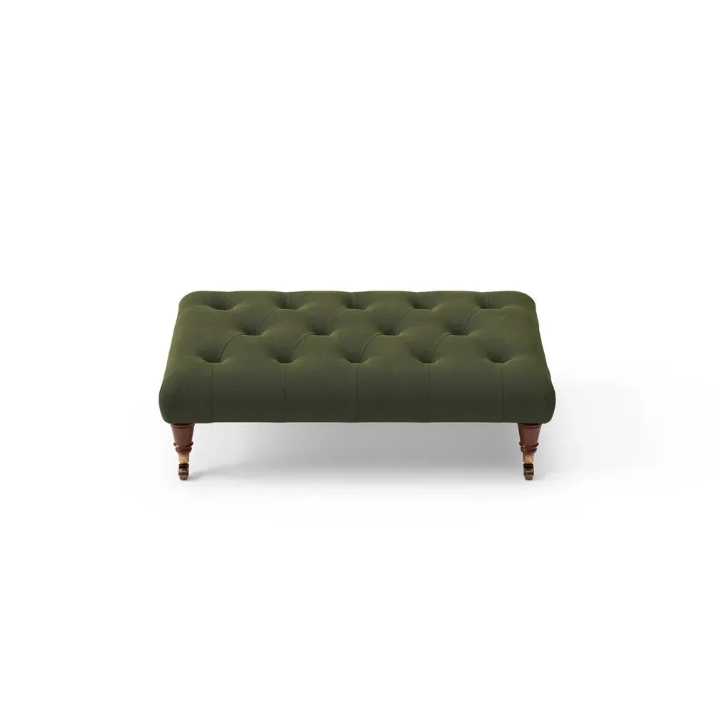 Foot Stool - Forest Green, Matt Velvet