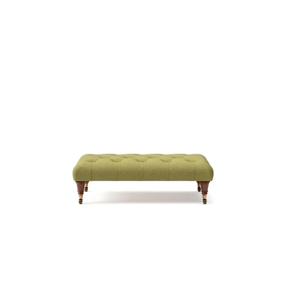 Foot Stool - Green, House Linen Mix image