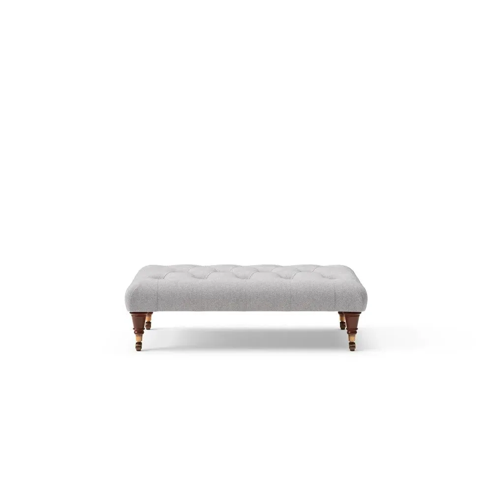 Foot Stool - Grey, Rustic Weave