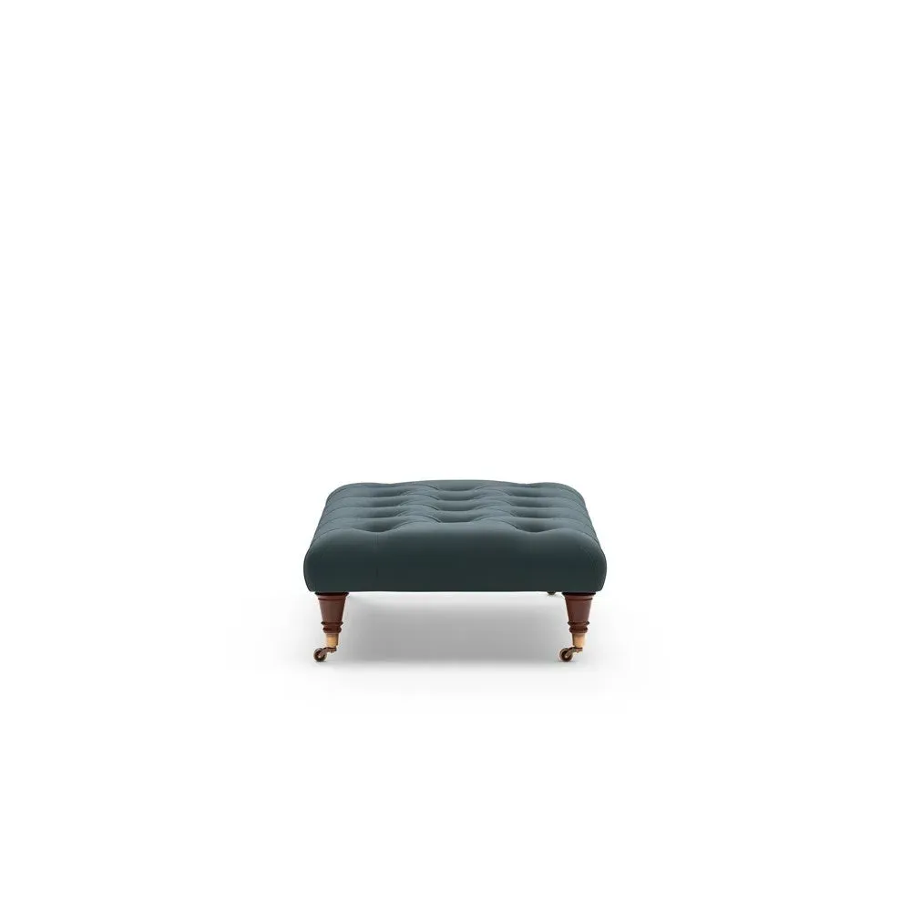 The Cotswold Company Amelia Small Foot Stool - Lake, Matt Velvet, image 8