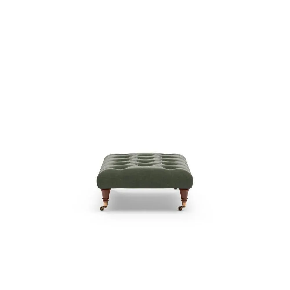 Foot Stool - Moss, Eco Chenille