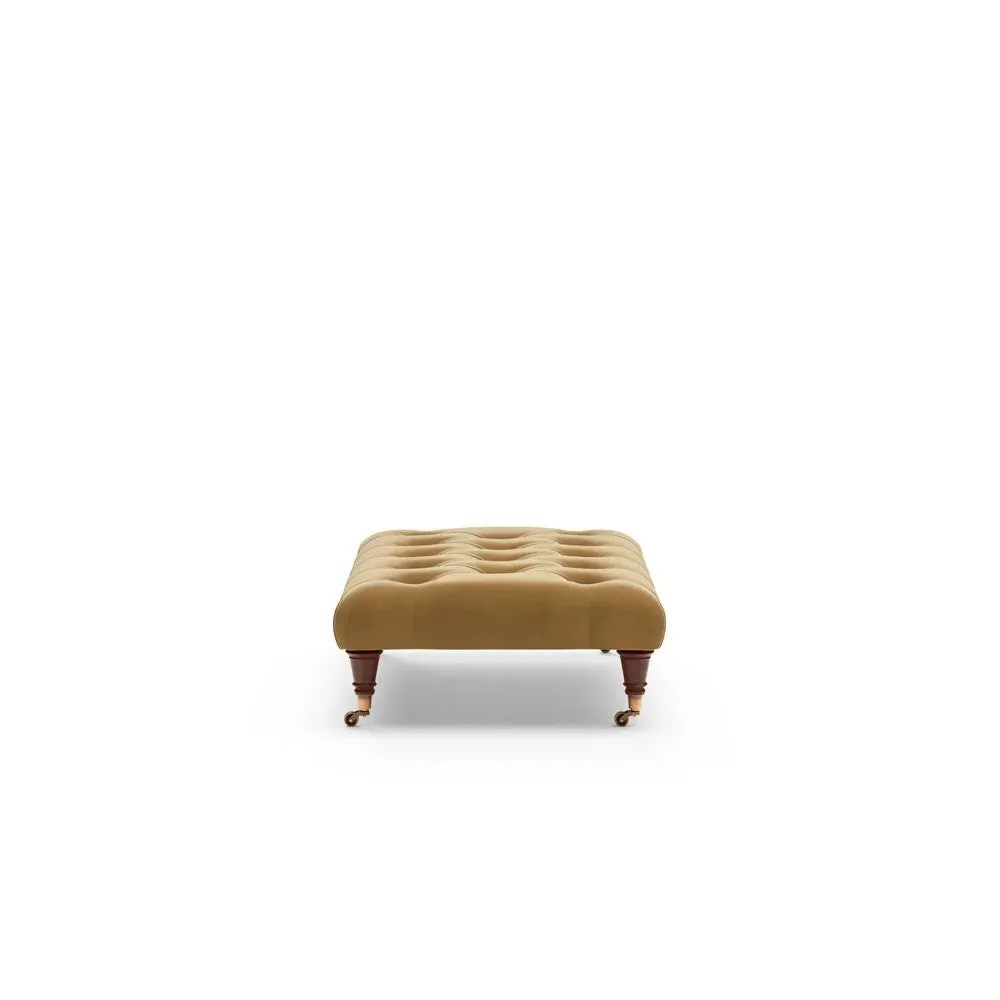 Foot Stool - Mustard, Matt Velvet