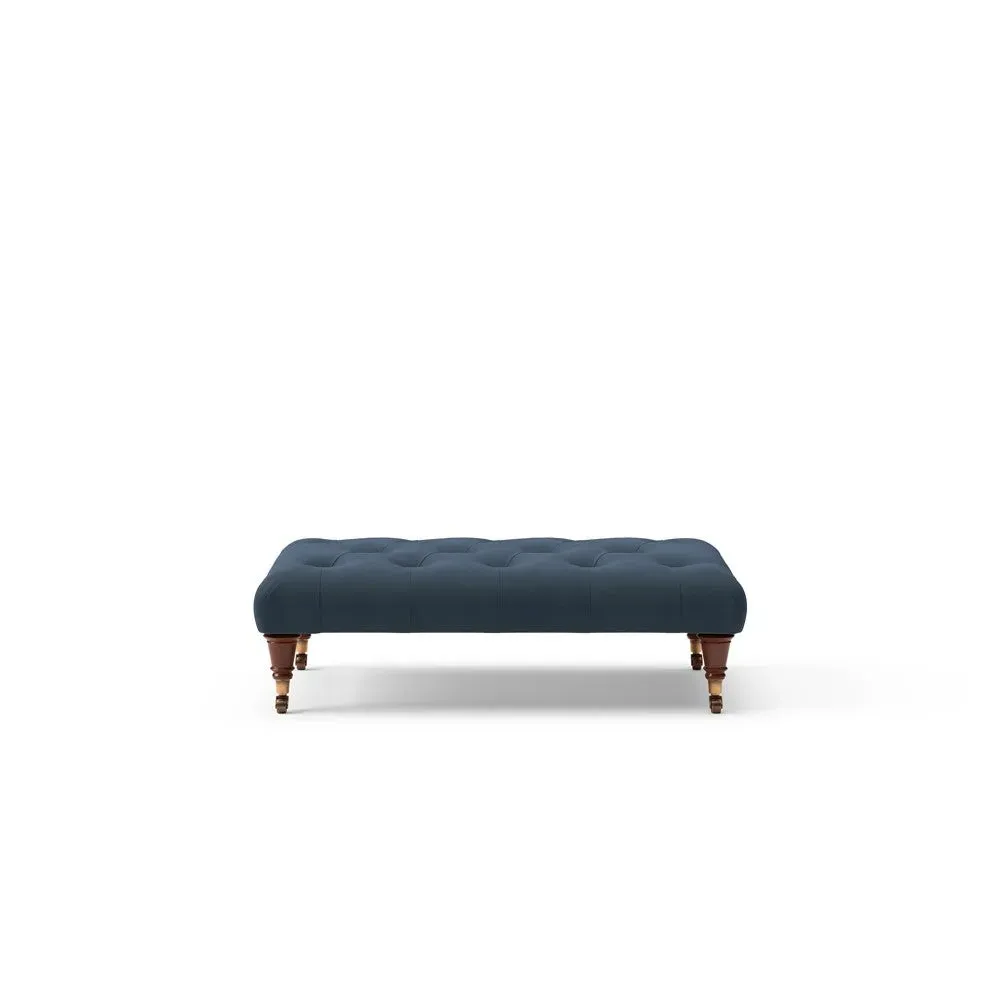 The Cotswold Company Amelia Small Foot Stool - Night Sky, Matt Velvet, image 7