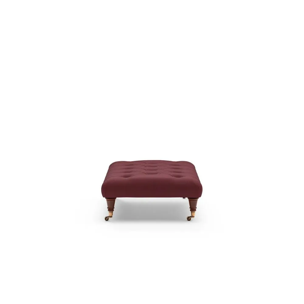 Foot Stool - Rosehip, House Linen Mix