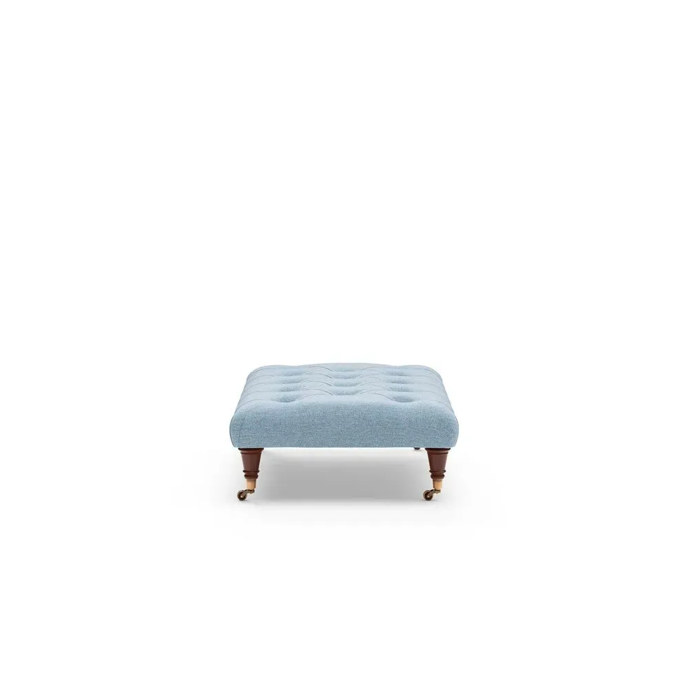 Cotswold Company Amelia Small Foot Stool - Teal Marl, Rustic Weave by The Cotswold Company, image 8