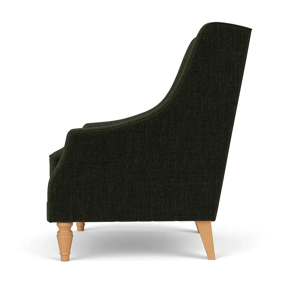 Annie Armchair - Moss, Eco Chenille