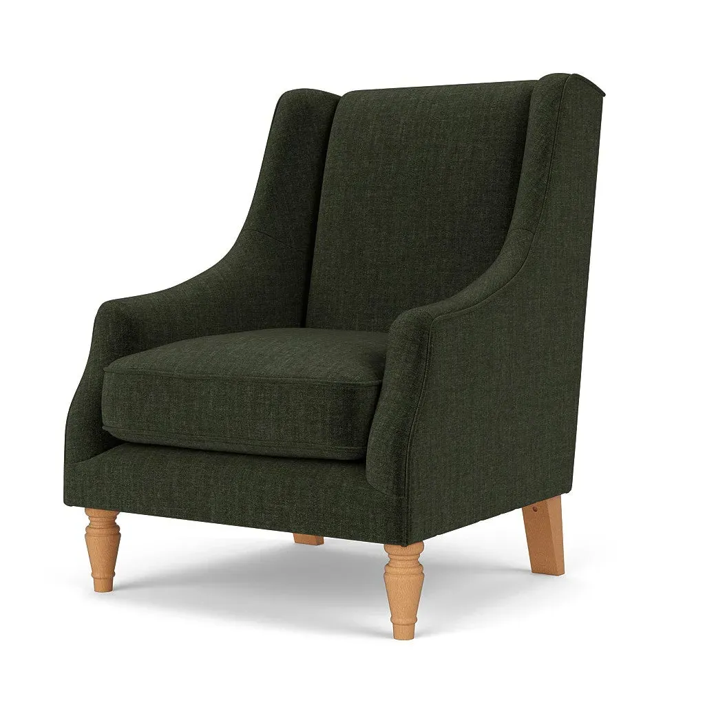 Annie Armchair - Moss, Eco Chenille