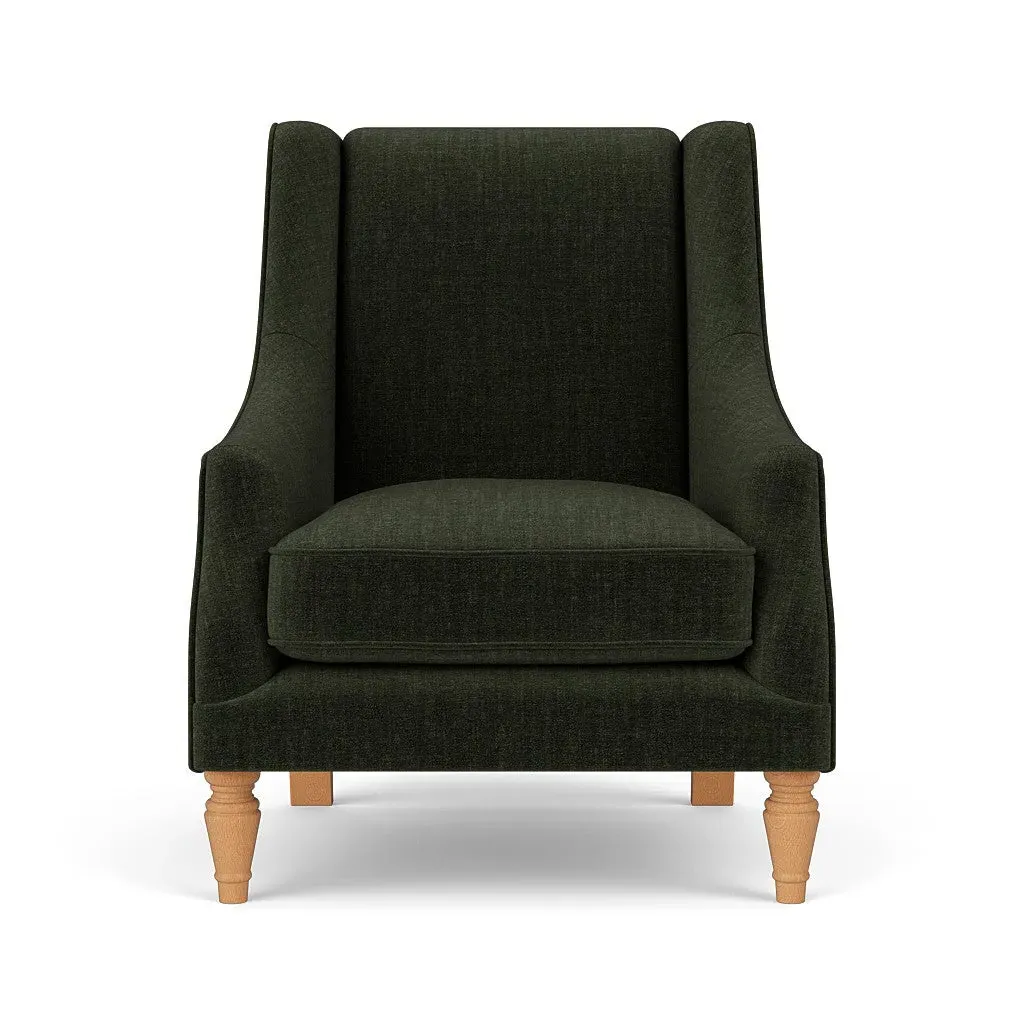 Annie Armchair - Moss, Eco Chenille