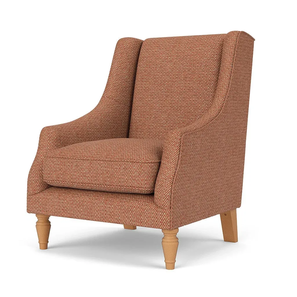 Armchair - Brick, Herringbone Weave