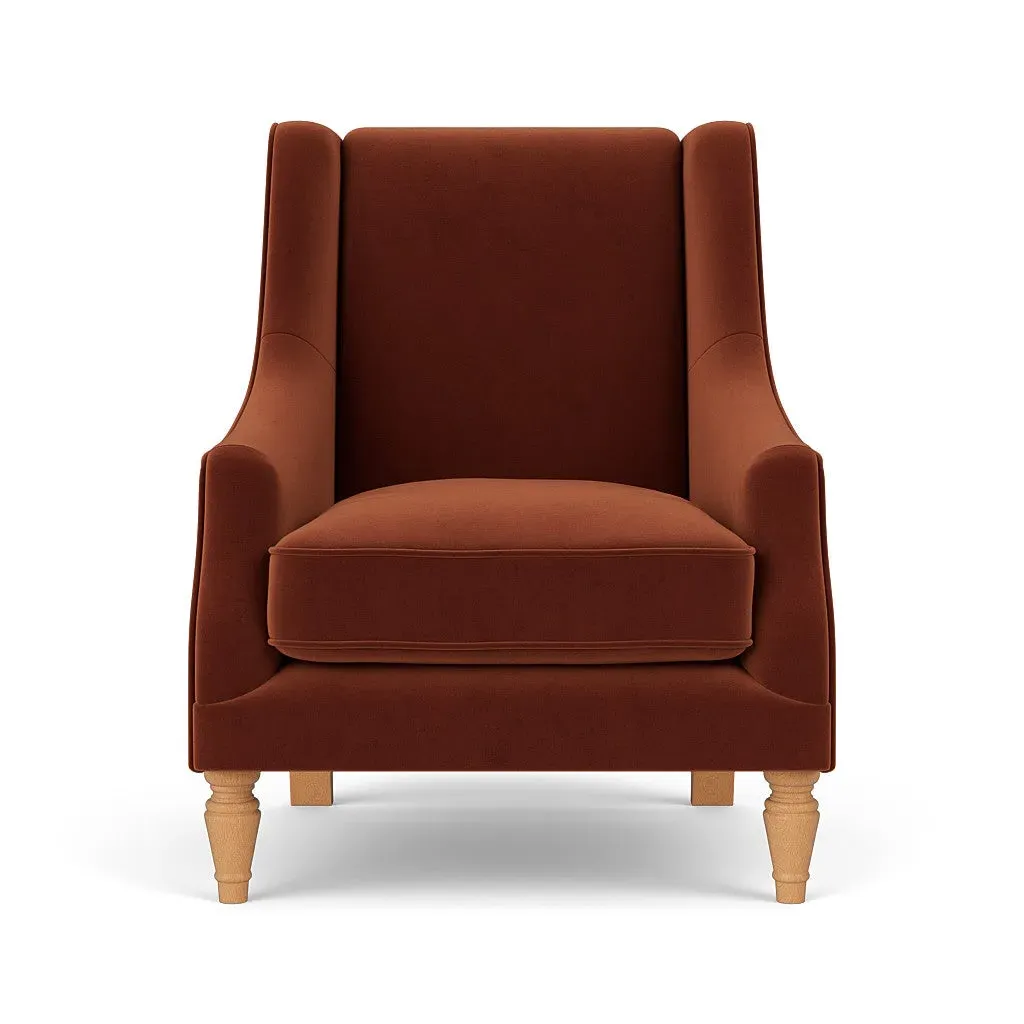 Armchair - Brick, Matt Velvet image
