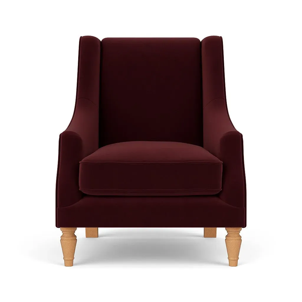 Armchair - Dark Rosehip, Matt Velvet
