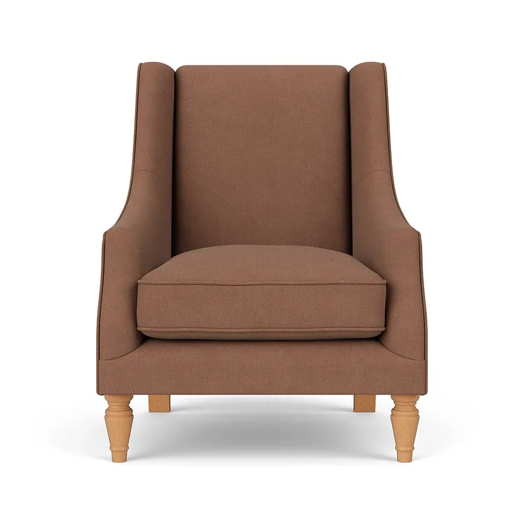 Armchair - Dusky Blush, House Linen Mix