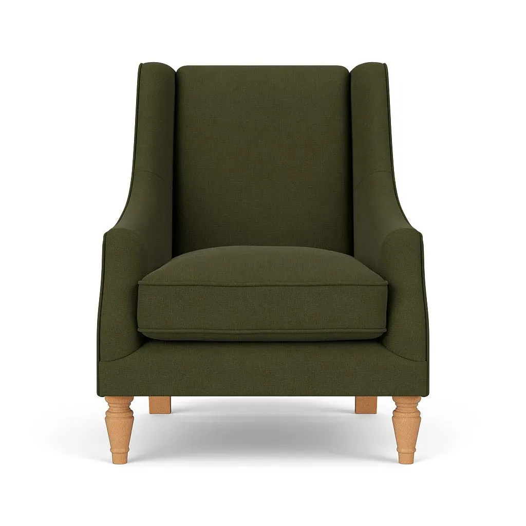 Armchair - Forest Green, House Linen Mix image