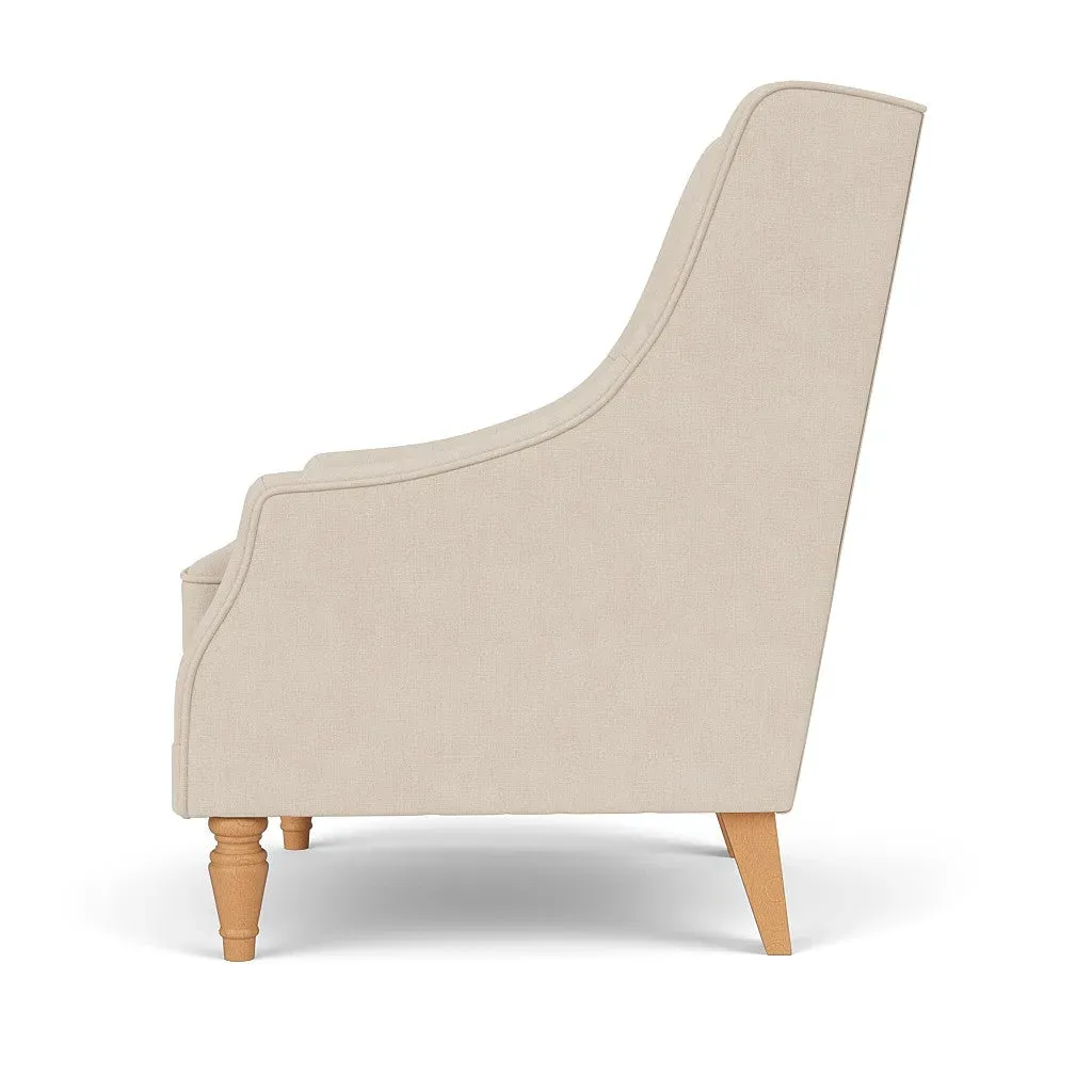 Armchair - Lily White, House Linen Mix