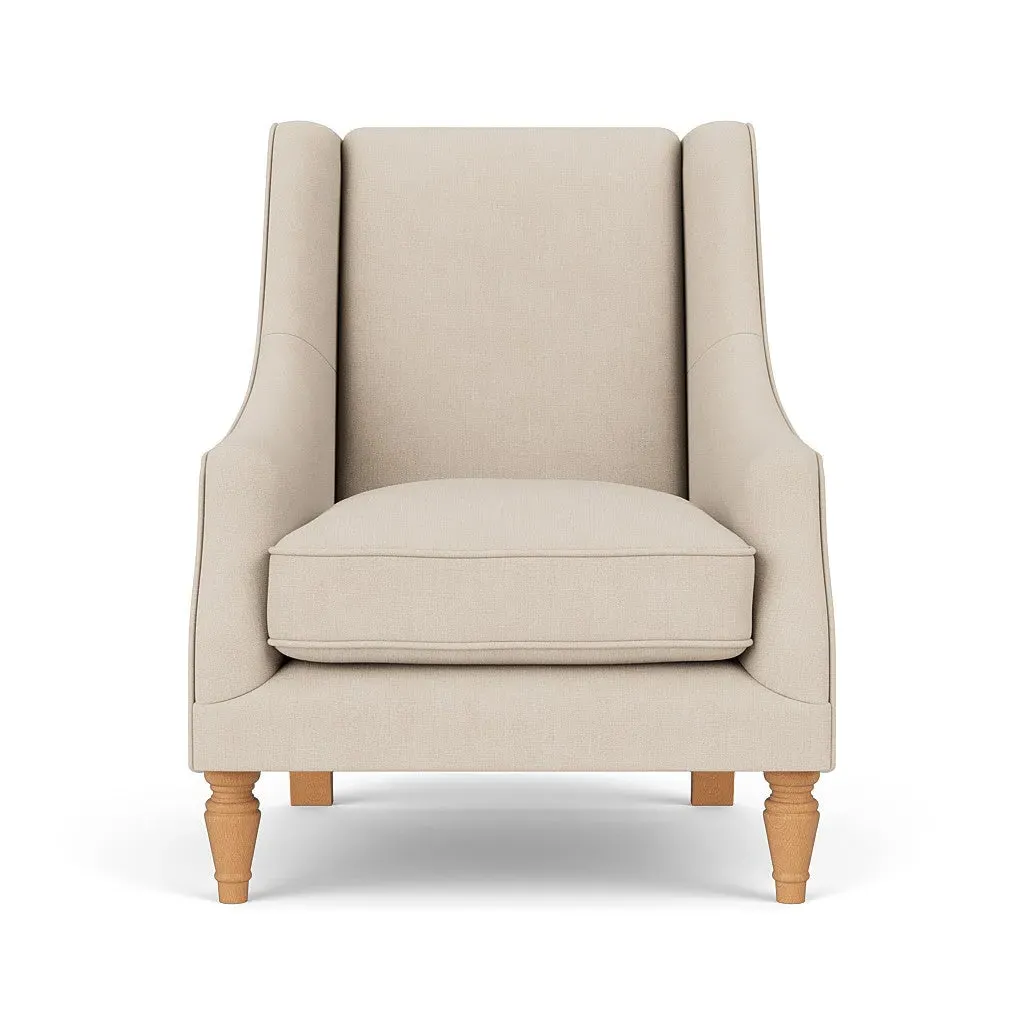 Armchair - Lily White, House Linen Mix
