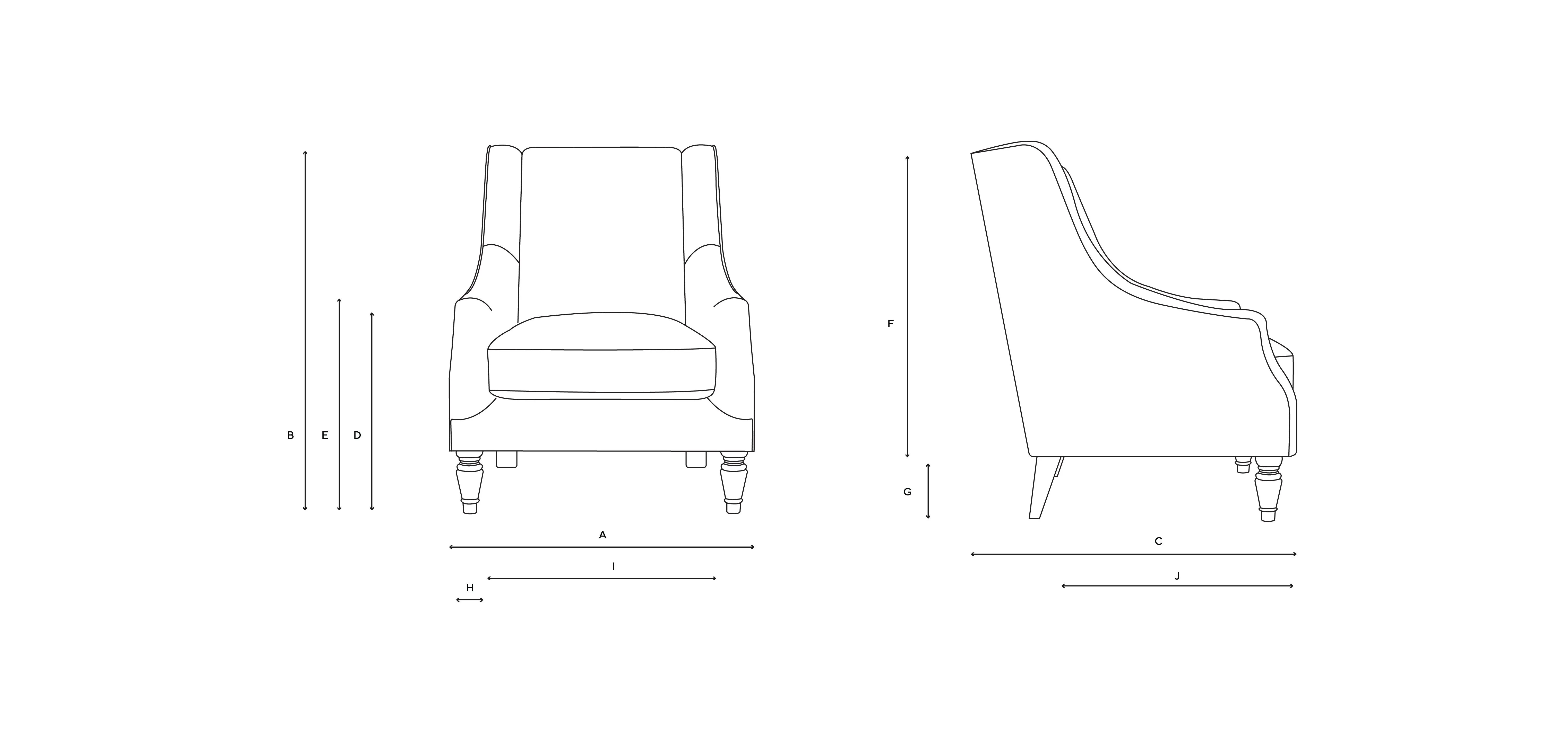 Armchair - Mid Grey, House Linen Mix