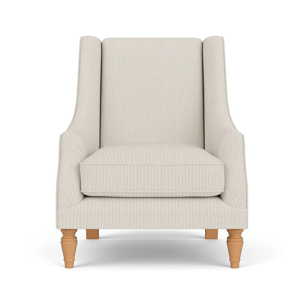 Armchair - Natural, Broadway Stripe
