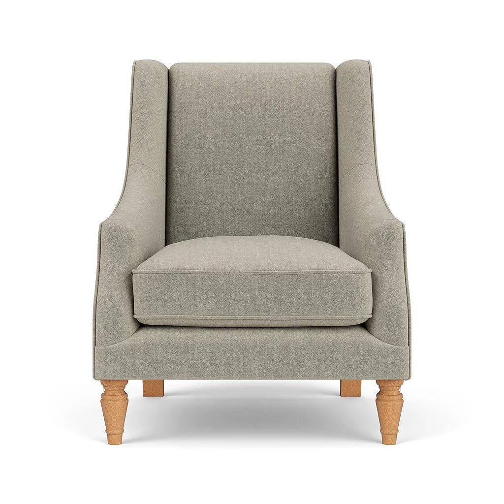 Armchair - Natural, Eco Chenille