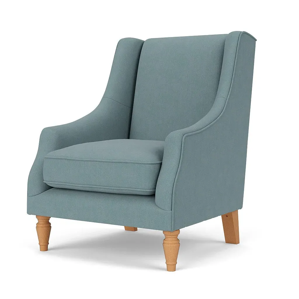 Armchair - Sky Blue, House Linen Mix