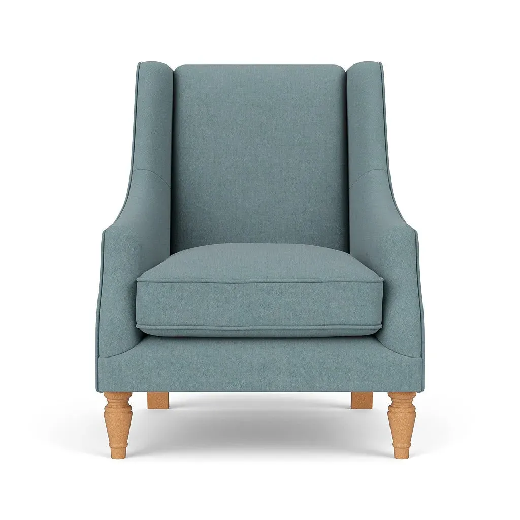 Armchair - Sky Blue, House Linen Mix