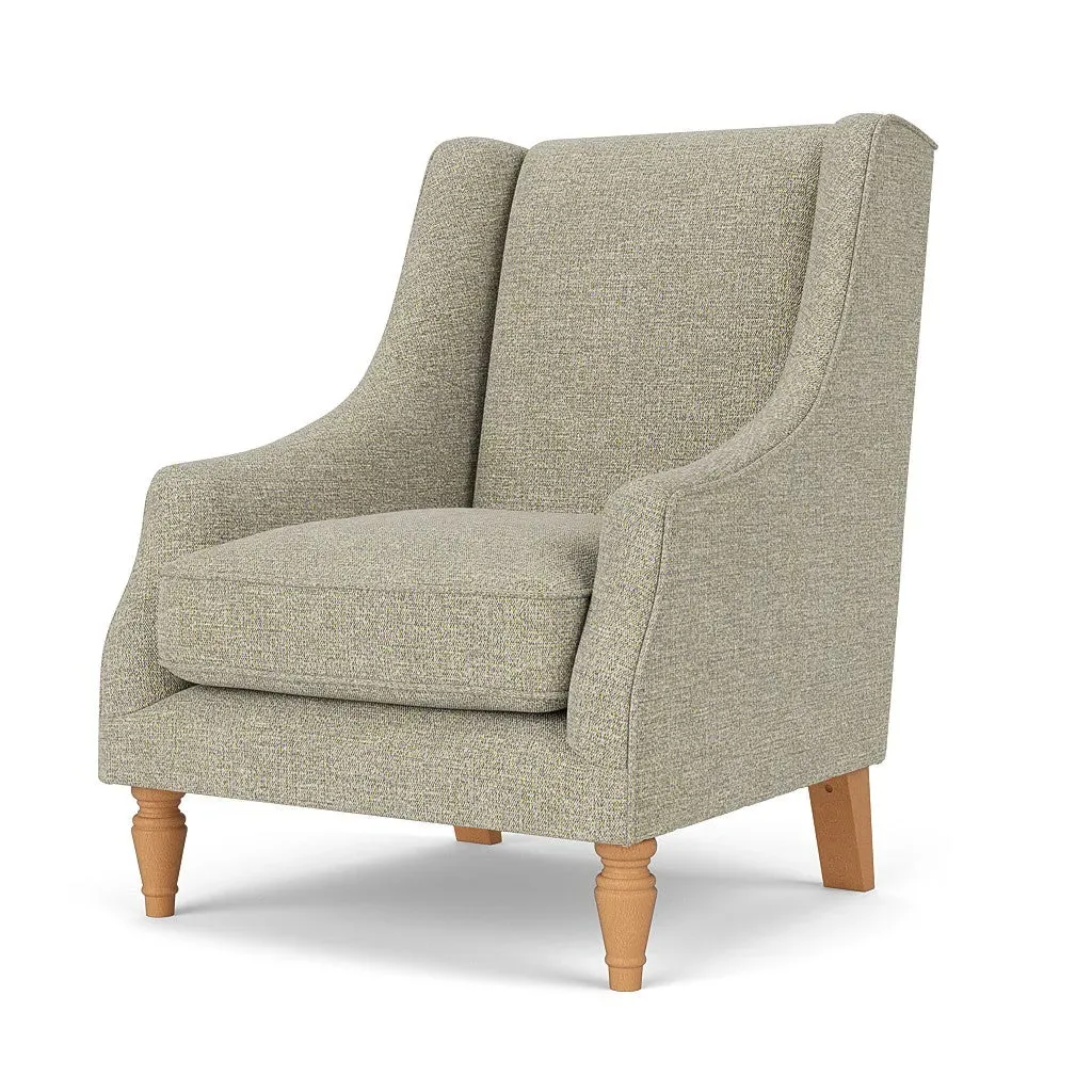 Armchair with High Back - Lichen, Aquaclean Oxford