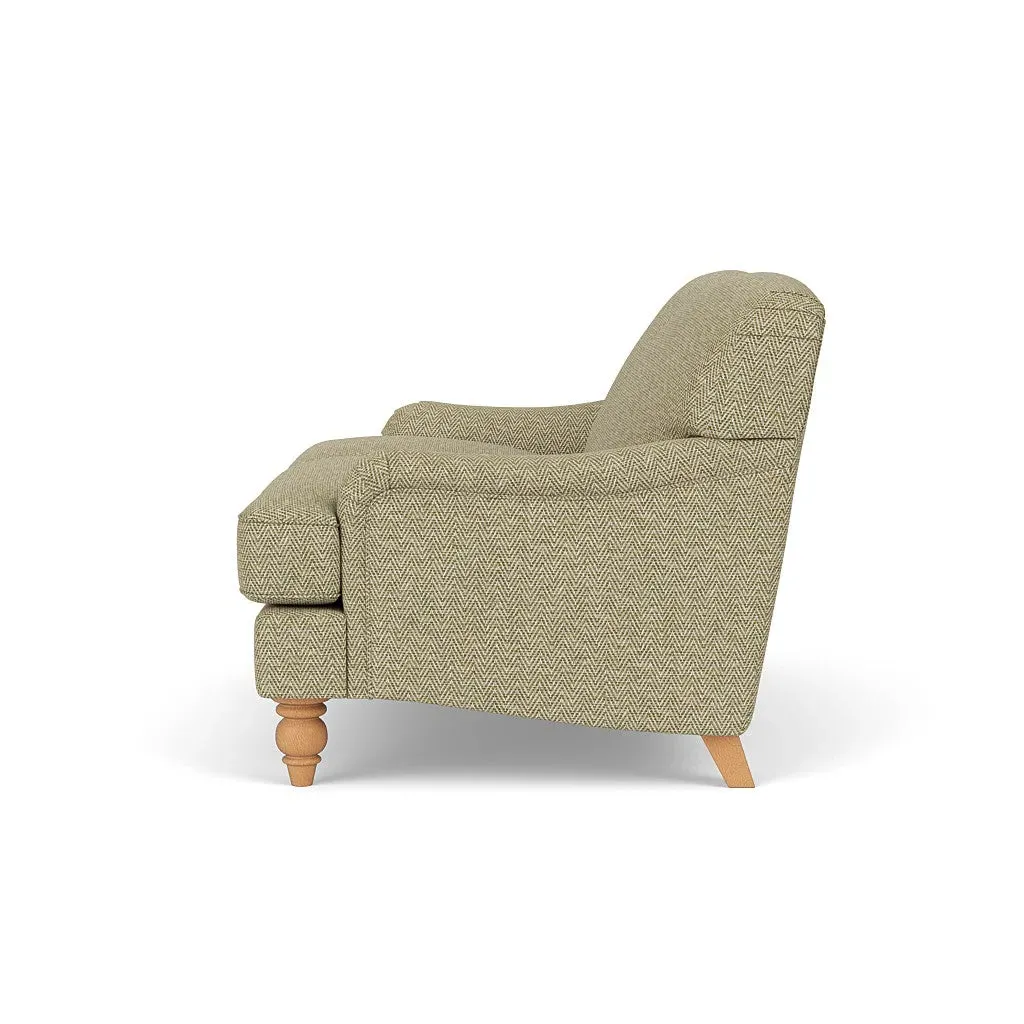2-Seater Sofa - Apple, Herringbone Weave