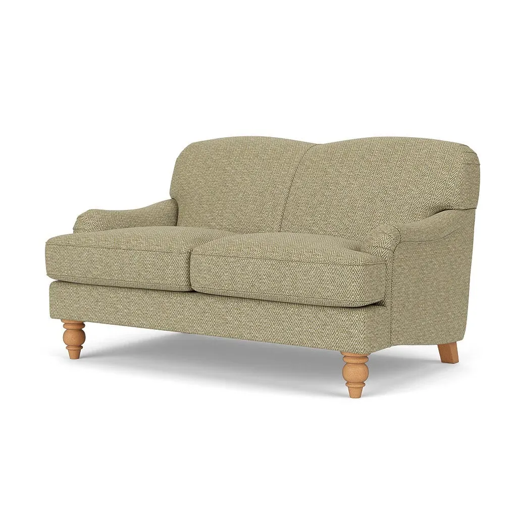 2-Seater Sofa - Apple, Herringbone Weave