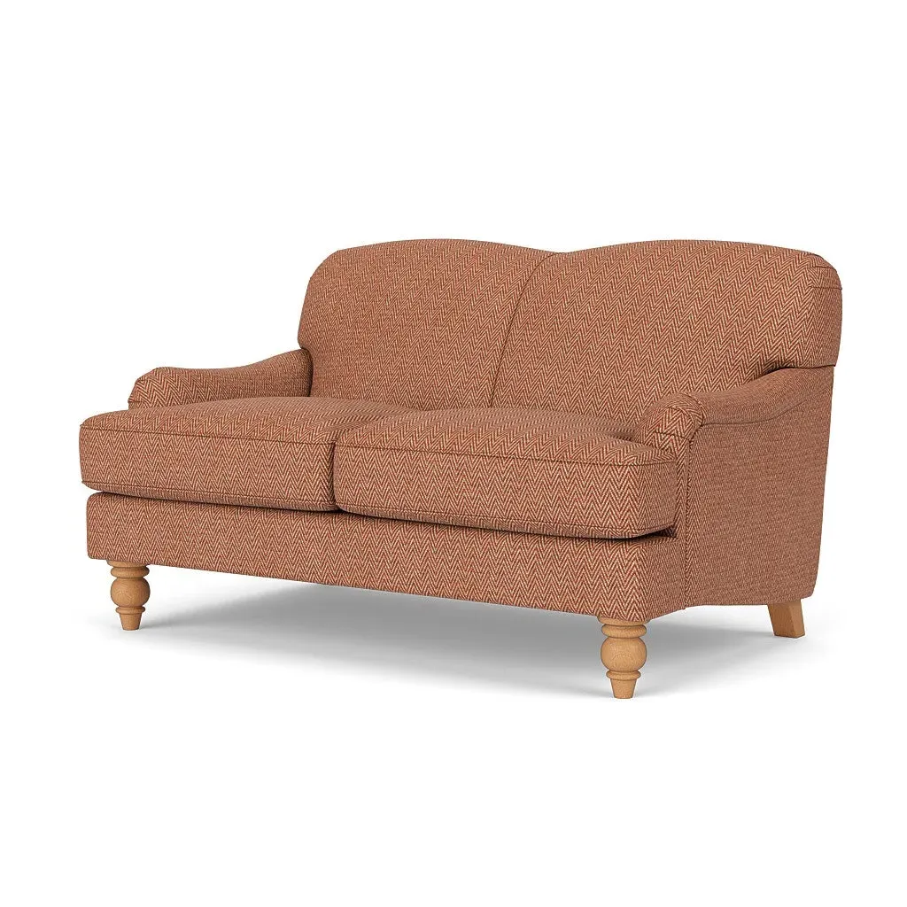 2-Seater Sofa - Brick, Herringbone Weave