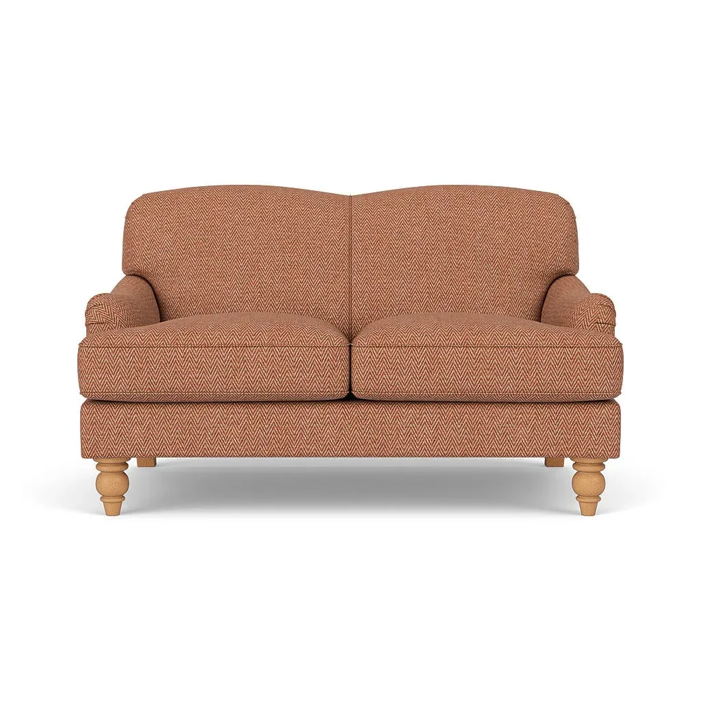 2-Seater Sofa - Brick, Herringbone Weave