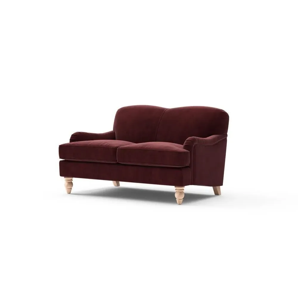 2-Seater Sofa - Dark Rosehip, Matt Velvet