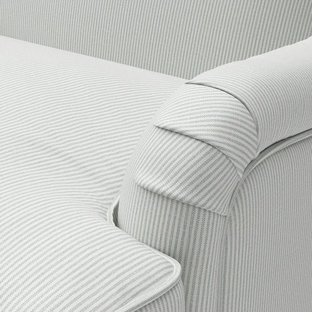 2-Seater Sofa - Duck Egg, Broadway Stripe