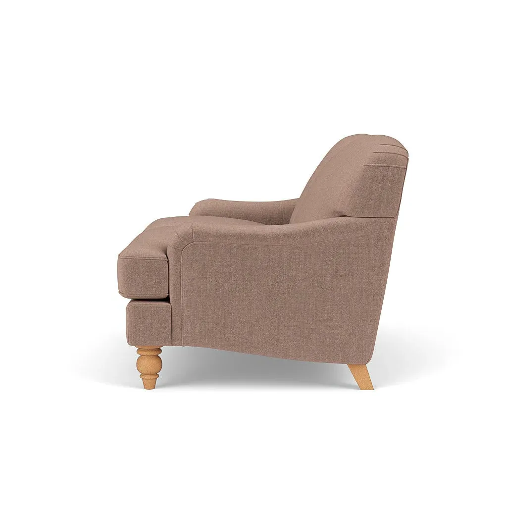 The Cotswold Company Ashbee 2-Seater Sofa - Dusky Rose, Eco Chenille, image 3