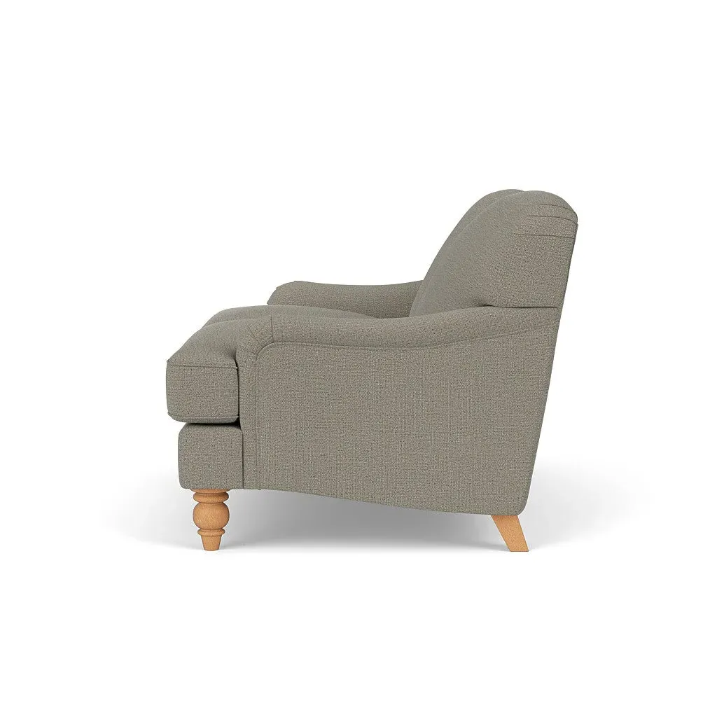 2-Seater Sofa - Flax, Rustic Weave